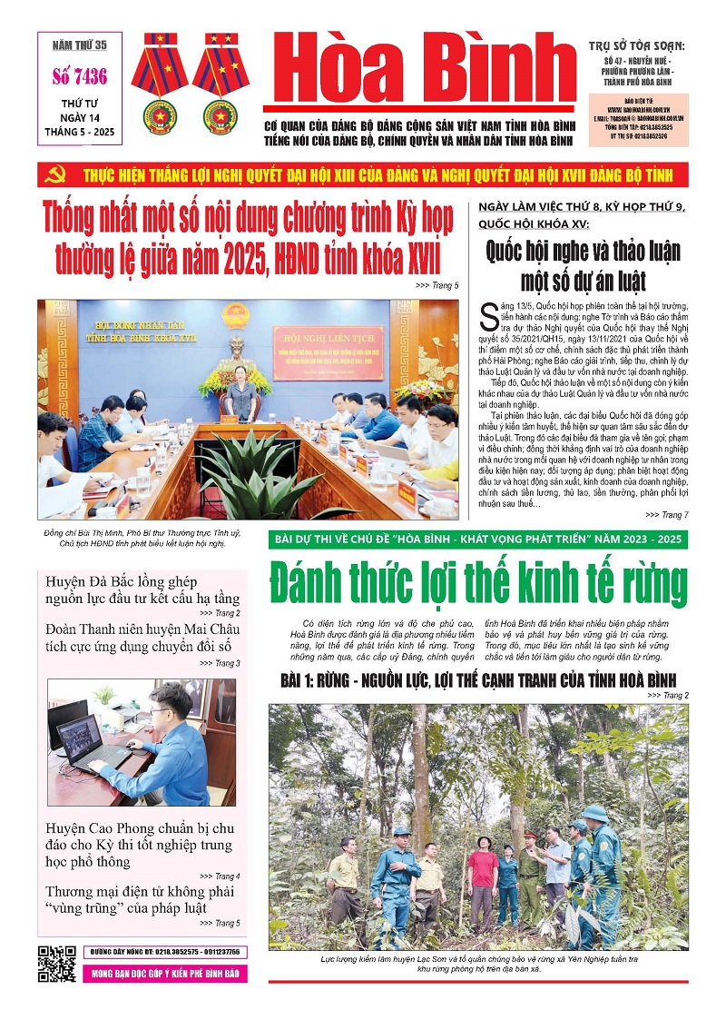 Báo Hòa Bình số 7436